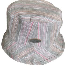 Kangol Pastel Casual Stripe Bucket Hat Small Reversible NWOT
